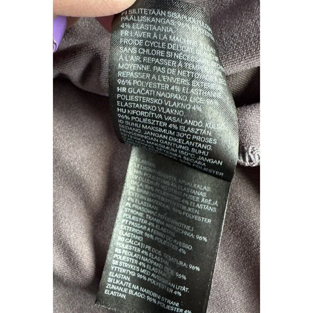 H&M x Coachella Women's Sz L Metallic Silver Hooded Zip Up Jacket Festival